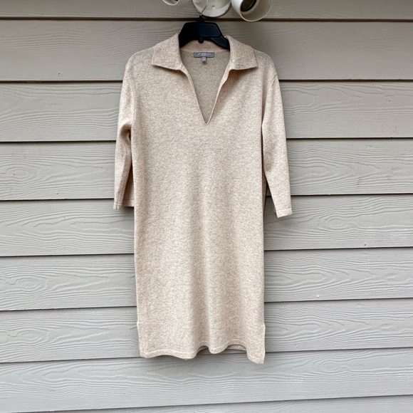 Neiman Marcus Cashmere Collection
Cashmere Johnny-Collar T-Shirt Dress - Picture 3 of 11